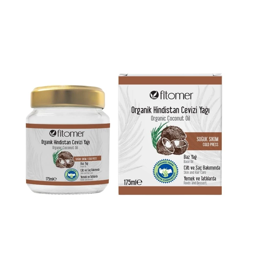 Fitomer Organik Hindistan Cevizi Yağı 175 ML Soğuk Sıkım