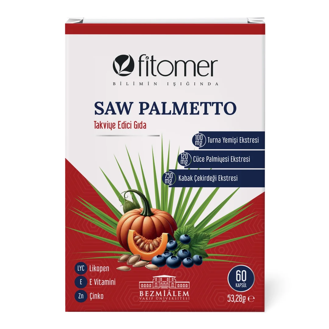 Fitomer Saw Palmetto Takviye Edici Gıda 60'lı Kapsül