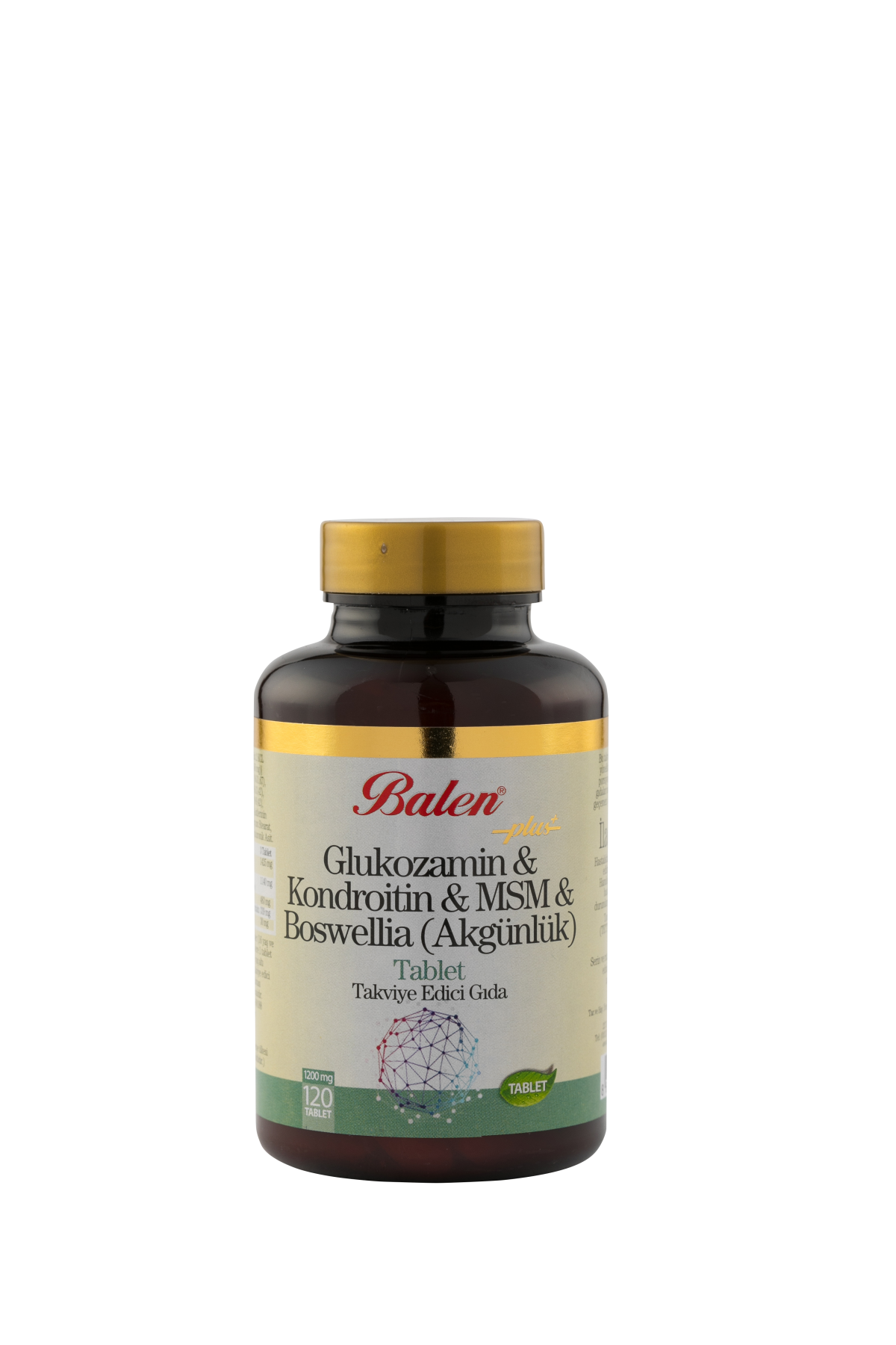 Balen Glukozamin Kondroitin Msm Boswelia Tablet 1200 Mg* 120 Tablet